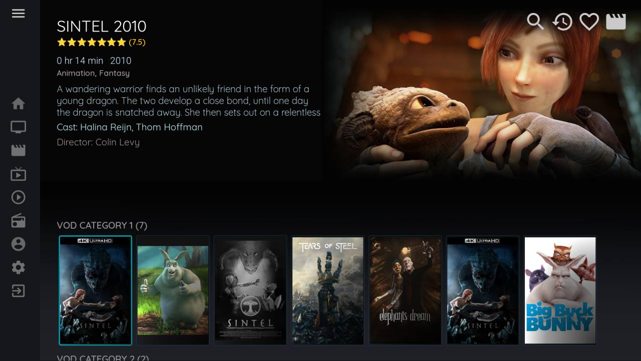 Streaming player app